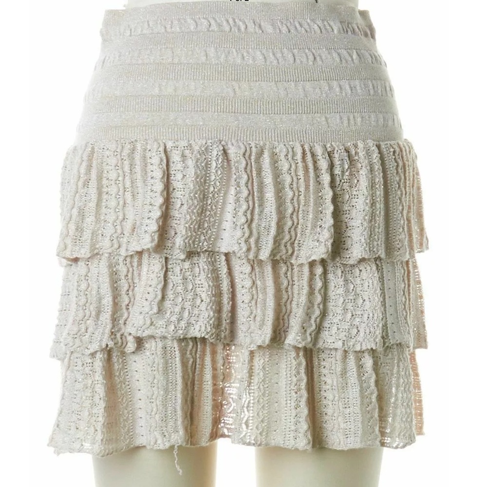 ❗️SOLD❗️MAJE crochet mini skirt